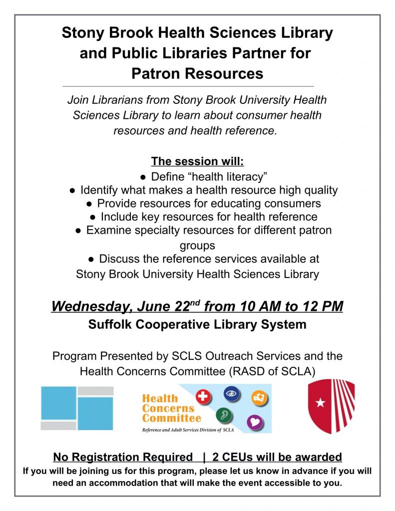 Health Science Library program flyer-1