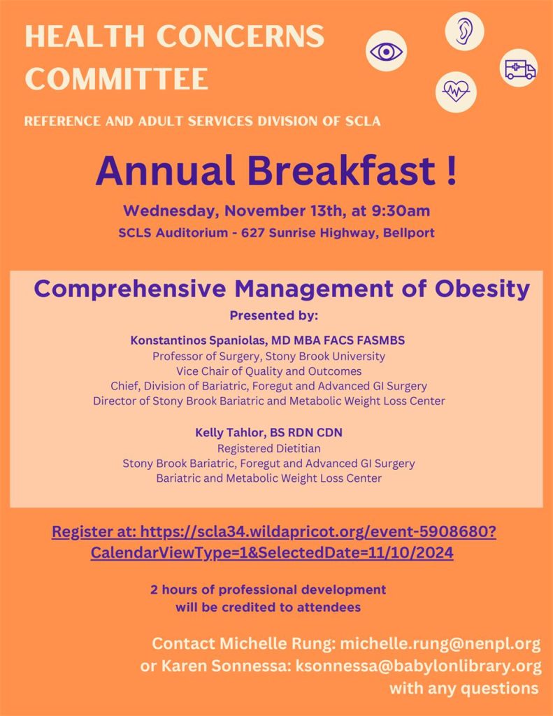 Health Concerns Committee Breakfast flyer